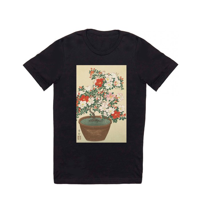 Vintage Azalea Japanese Woodcut T Shirt