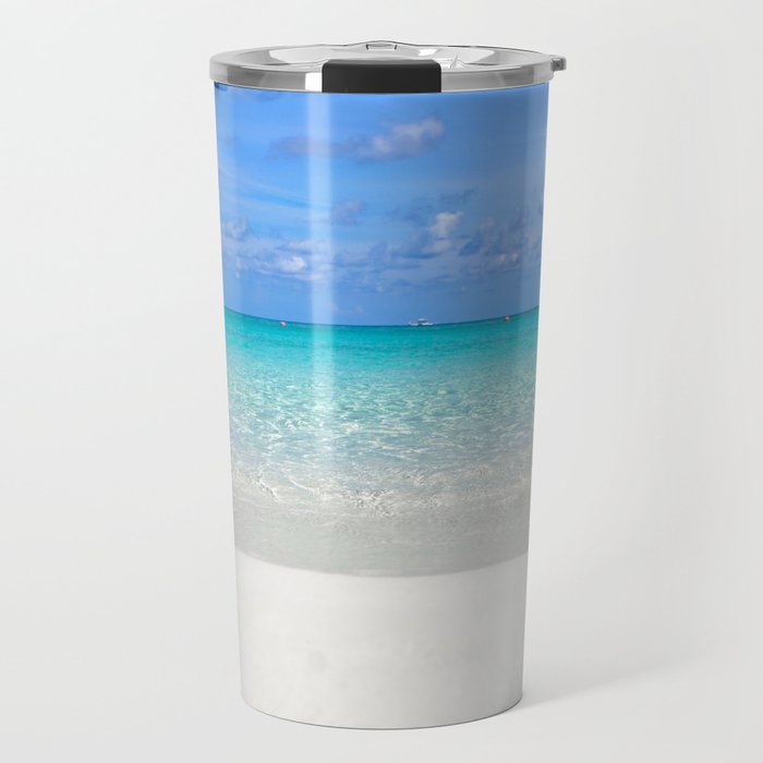 Gorgeous Tropical Turquoise Ocean, Summer Beach Travel Mug