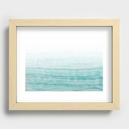 Turquoise sea Recessed Framed Print