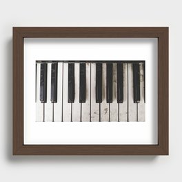 Piano Keys Recessed Framed Print