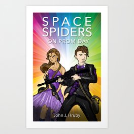 Space Spiders on Prom Day Art Print
