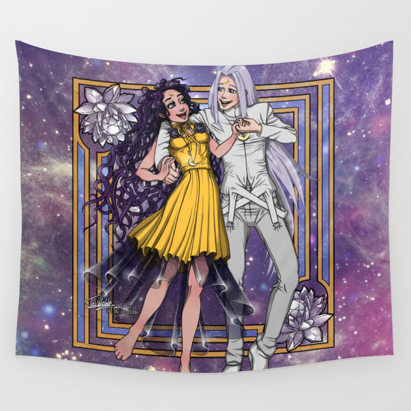 Sailor Moon Human Luna And Artemis Wall Tapestry By Teo Hoble Society6