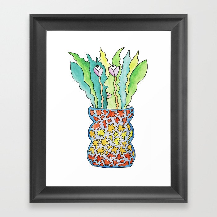 Spotty Potty Framed Art Print