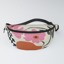 Vintage blossom  Fanny Pack | Pot, Graphicdesign, Tropical, Summer, Minimal, Digital, Pink, Christmas, Pottery, Modern 