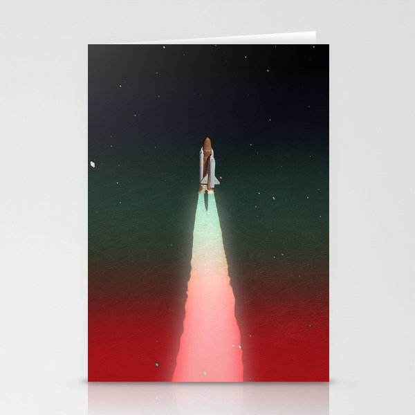 Space Launch Stationery Cards