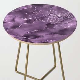 Purple Starry Agate Texture 03 Side Table