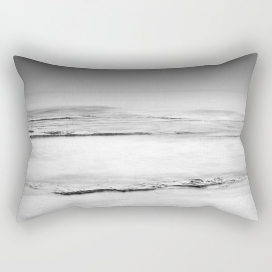 "Foggy beach". Calm sea at sunset Rectangular Pillow