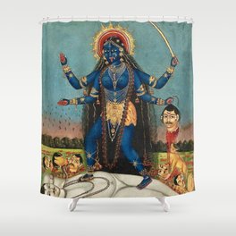 Hindu Destruction Goddess Kali 24 Shower Curtain