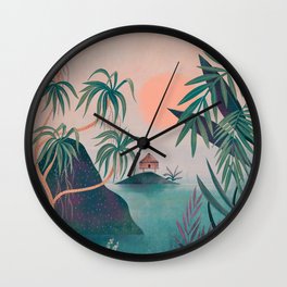 Paradise Cottage Wall Clock