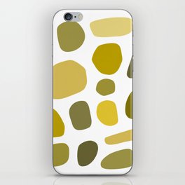 Geometric minimal color stone composition 3 iPhone Skin