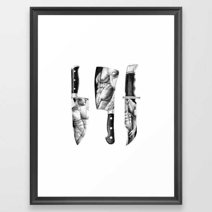 Knife Set - SpookyDOODs Framed Art Print