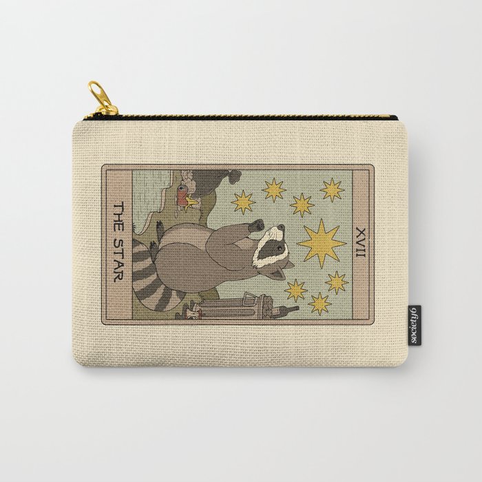 The Star - Raccoons Tarot Carry-All Pouch