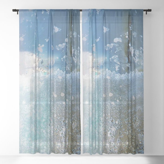 Abstract Art Of Mercury Glass Sheer Curtain By Sexyeyes69 Society6