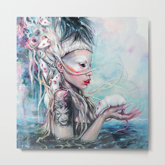 Yolandi The Rat Mistress Metal Print