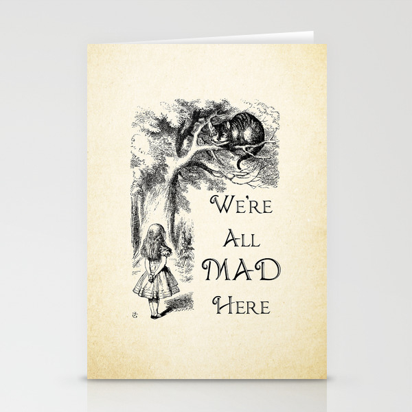 Alice In Wonderland Quote We Re All Mad Here Cheshire Cat