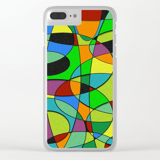 Abstract #309 Clear iPhone Case
