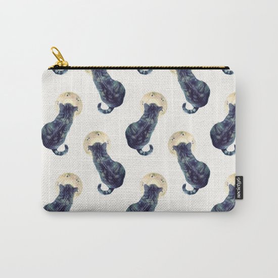 Kitten and Saucer (Pattern) Carry-All Pouch