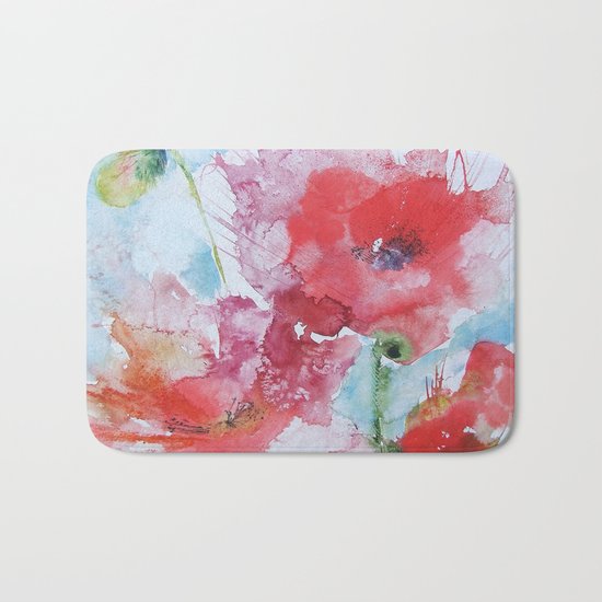 Poppies 04 Bath Mat