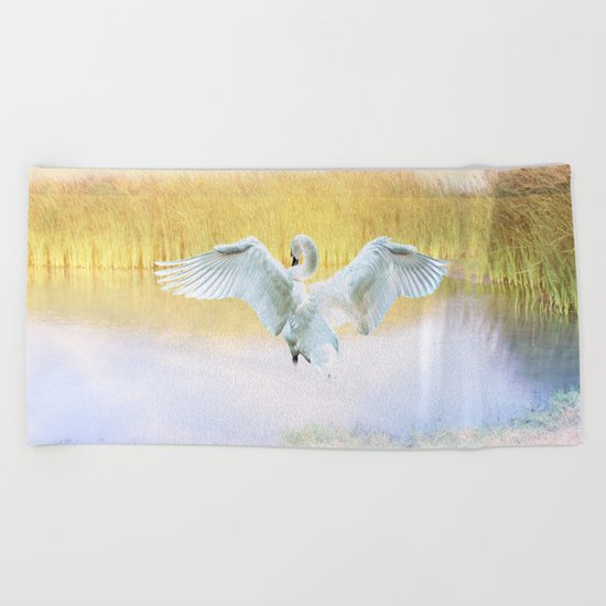 The Swan Beach Towel