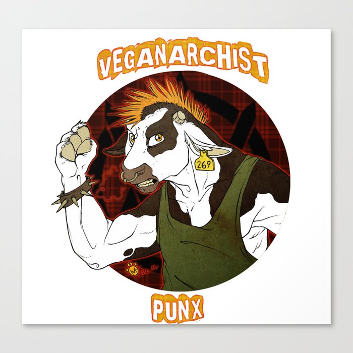 Veganarchist Canvas Print