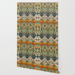 Boho Oriental Traditional Berber Handmade Moroccan Fabric Style Wallpaper