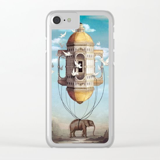 Imaginary Traveler Clear iPhone Case