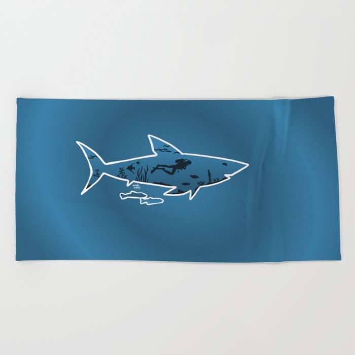 COOL Shark  Beach Towel