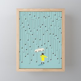 Singing in the Rain v2 Framed Mini Art Print