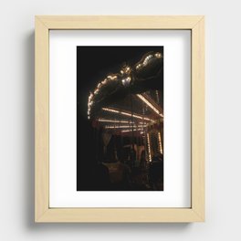 Carousel in Rome Recessed Framed Print