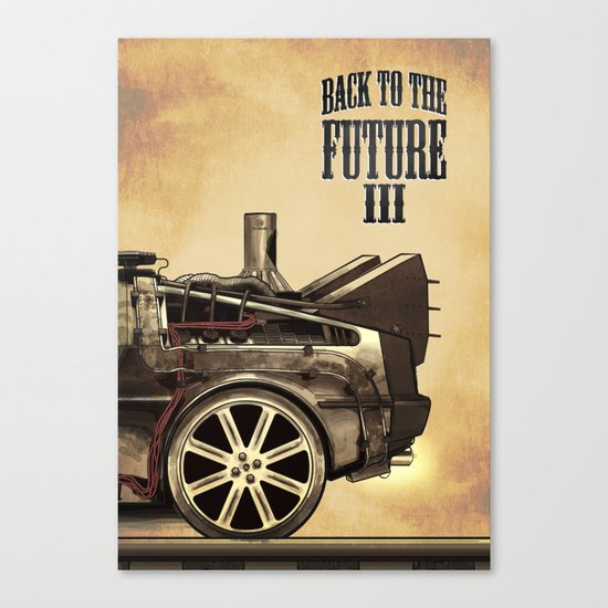 Back to the future III Canvas Print