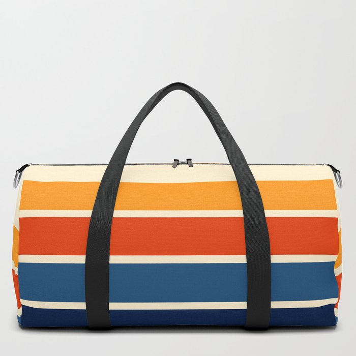 Rainbow Stripes Duffle Bag by Starflyer Art
