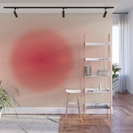 Roseball — red ball, illustration, ball, circle, shine, japan, asian art, geometric, love, summer Wall Mural