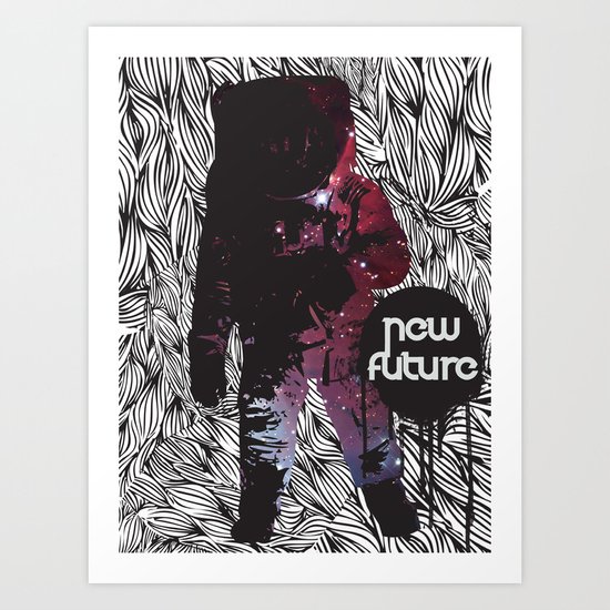 The New Future Is Here Art Print