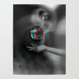3d Sphere collage Poster