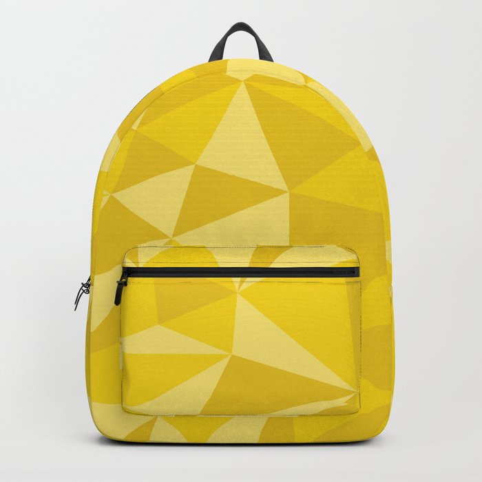 Yellow Triangle Pattern Backpack