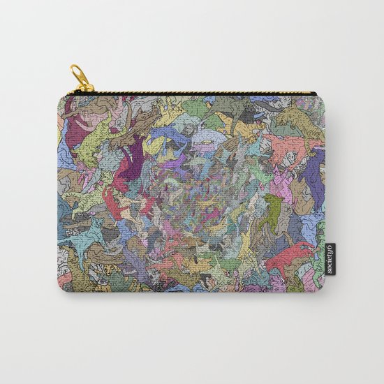 Colorful Flying Cats Carry-All Pouch