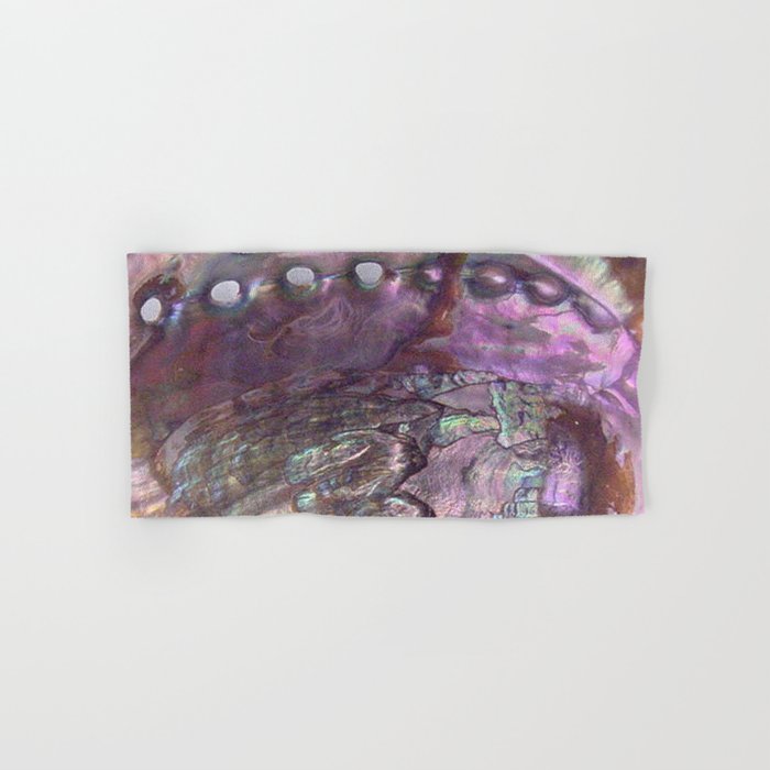 Shimmery Lavender Abalone Mother of Pearl Hand & Bath Towel