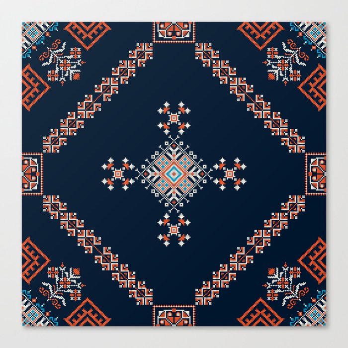 Ukrainian embroidery pattern 51 Canvas Print
