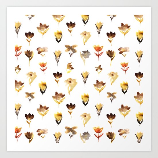 The beauty of dry flowers Art Print