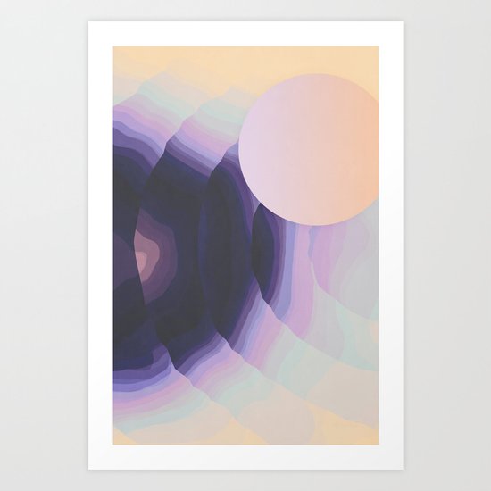 Ultraviolet Impulses Art Print