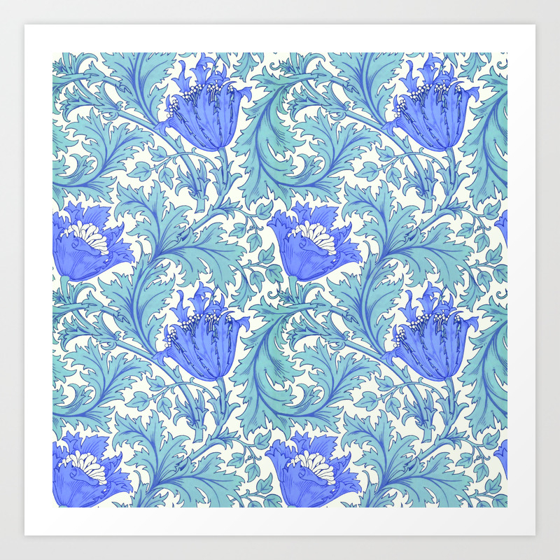 William Morris Anemone 3 Art Print By Alexandra Arts Society6 William Morris Anemone 3 Art Print By Alexandra Arts Society6