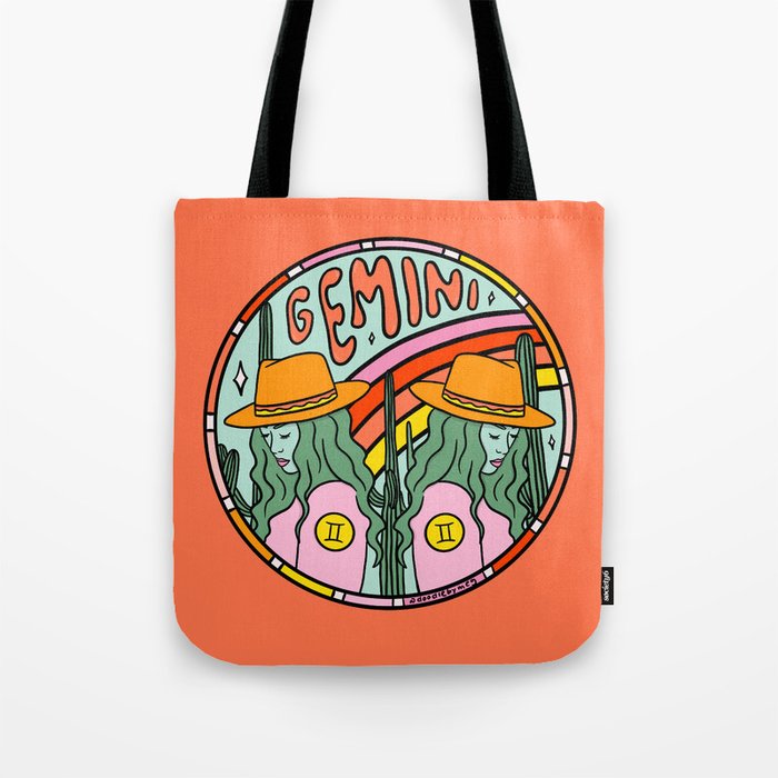 Gemini Cowgirl Tote Bag