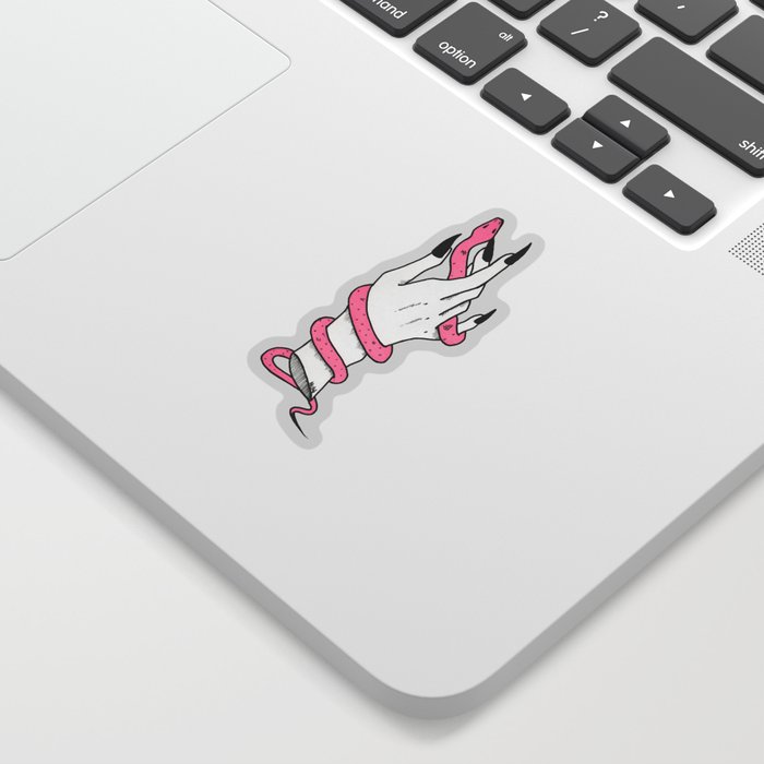 Sneaky Hand Sticker by Molly Violence | Society6