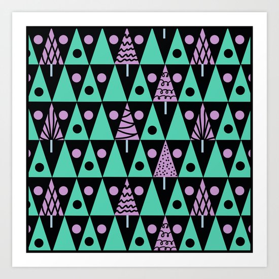Christmas pattern . Art Print
