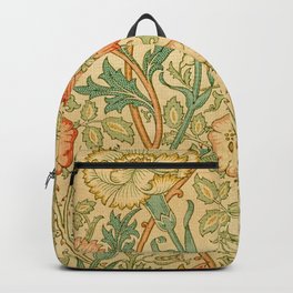 William Morris. Pink and Rose. Backpack