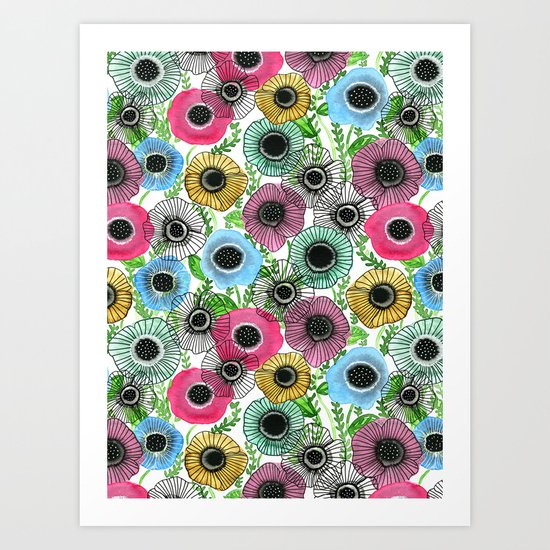 Ink Garden Art Print