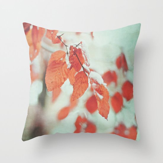 leaves Throw Pillow