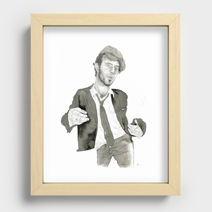 Tom Waits: The Early Years Recessed Framed Print
