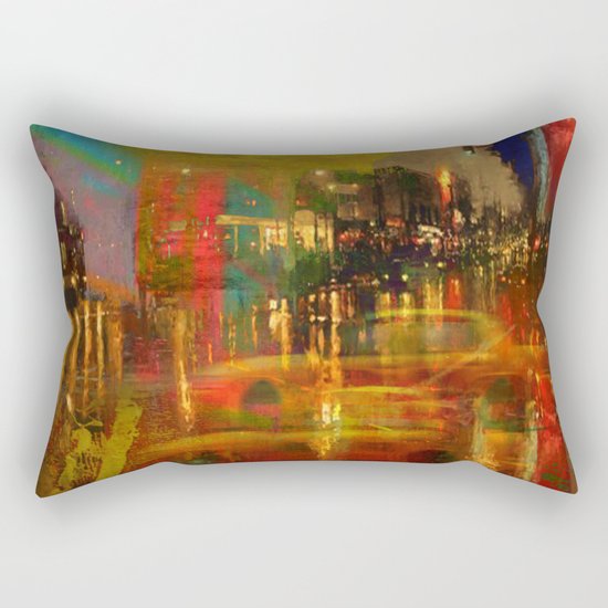 The yellow city of taxis Rectangular Pillow