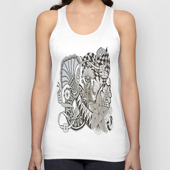 Zentangle i95 Unisex Tank Top